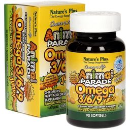 Nature's Plus Animal Parade® Omega 3/6/9 Junior - 90 Gel-kapsule