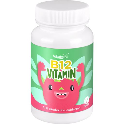 BjökoVit Vitamín B12 žuvacie tablety pre deti - 120 žuvacích tabliet