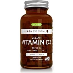Pure & Essential Vegan Vitamin D3 1000IU - 365 Tabletten