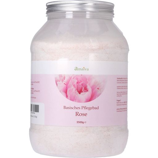 Amaiva Alkalna sol za kupku - Ruža - 3.500 g