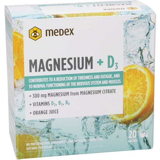 Medex MAGNESIUM + D3 - 20 sáčků