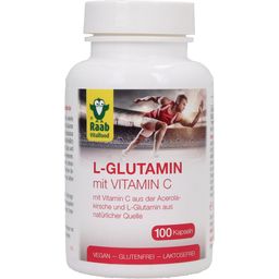 Raab Vitalfood L-Glutamine + Vitamine C - 100 gélules