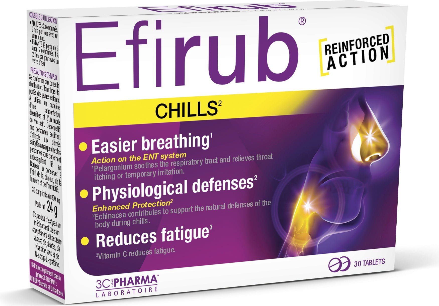 3 Chenes Laboratoires Efirub Chills®