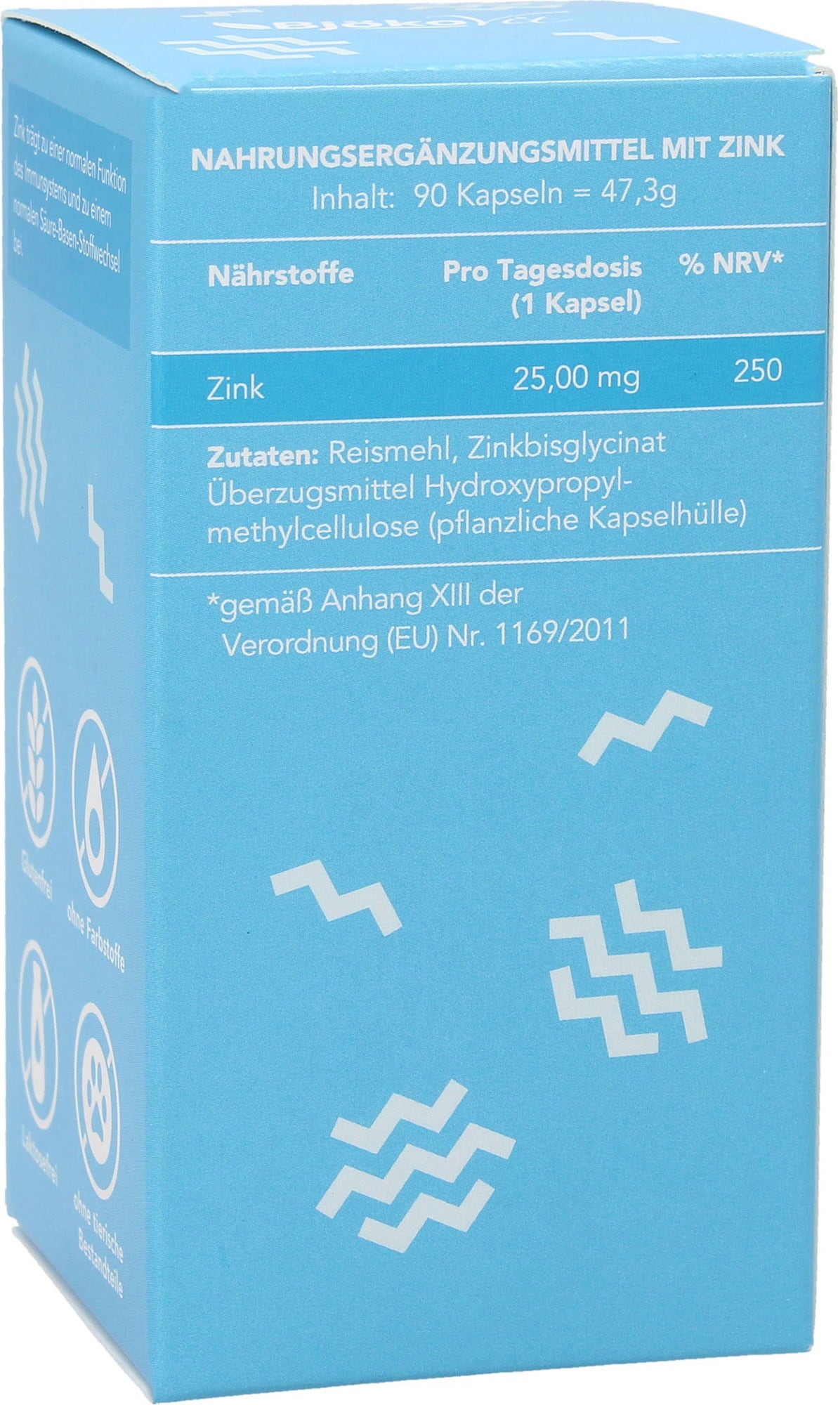 BjökoVit Sinkki bisglysinaatti 25 mg - 90 kapselia