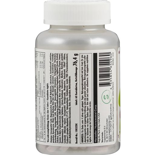 VegLife Vegan Kids Multiple - 60 таблетки за дъвчене