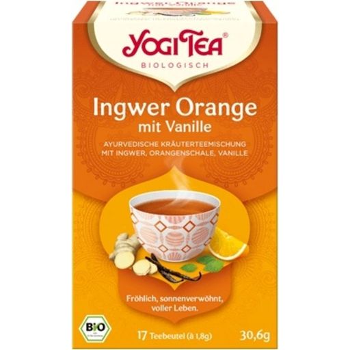 Yogi Tea Ingwer Orange Tee mit Vanille Bio - 17 Beutel