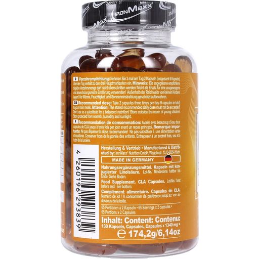 ironMaxx CLA - sprzężony kwas linolowy - 130 Kapsułek