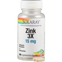 Solaray Zink 3X - 100 capsules