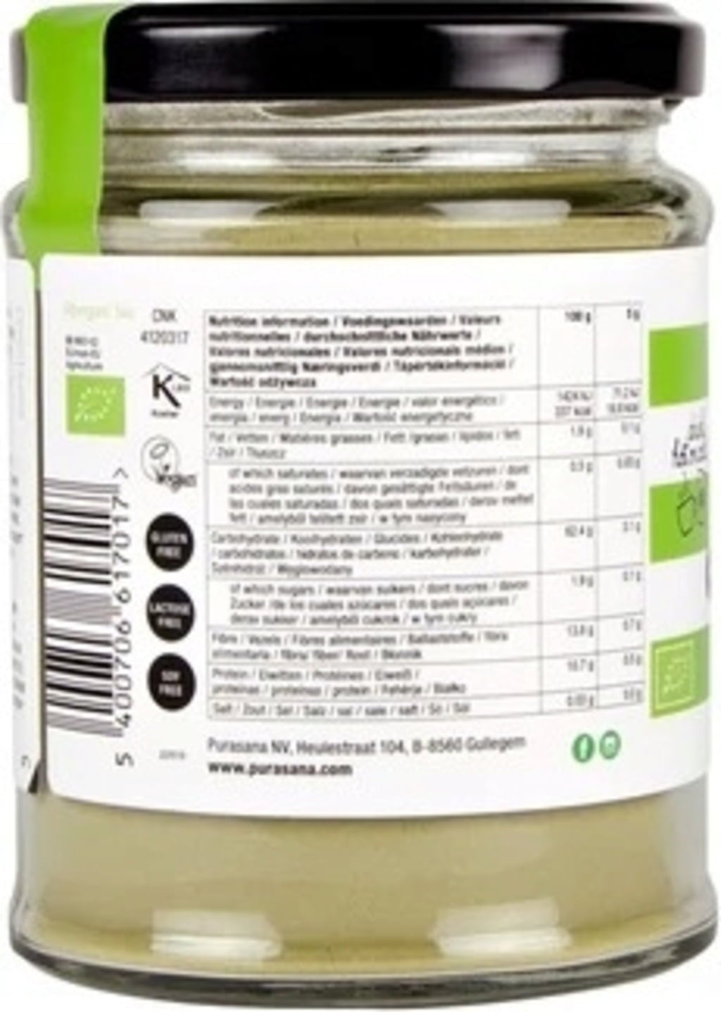 Purasana Organic Latte Mix - Matcha-Moringa