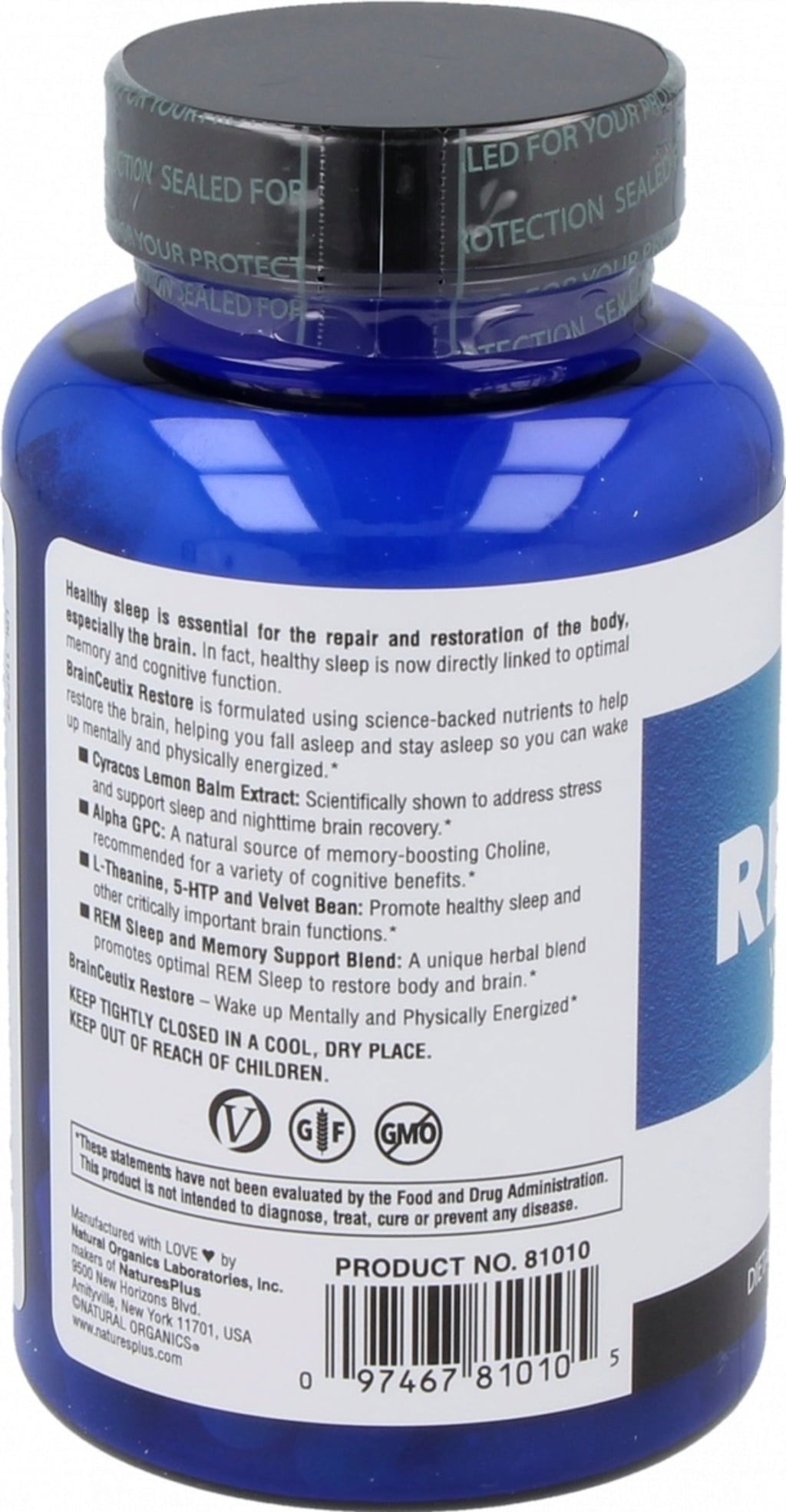 Nature's Plus Brainceutix™ Restore - 60 veg. kapsúl