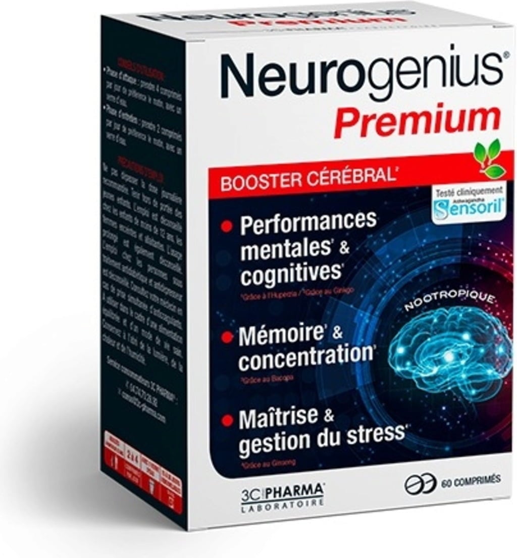 3 Chenes Laboratoires Neurogenius Premium - 60 tabliet