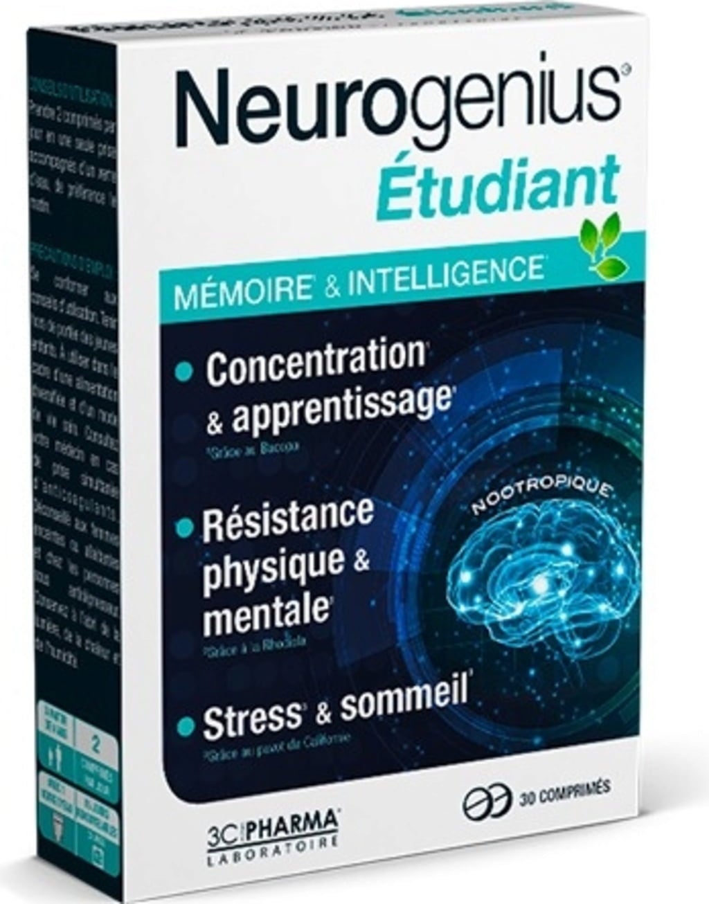 3 Chenes Laboratoires Neurogenius Student - 30 tabliet