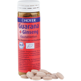 HOYER Guarana + Ginseng žvečljive tablete Bio