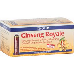 HOYER Luomu ginseng Royale -juoma-ampullit - 210 ml