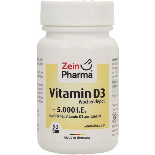 ZeinPharma Vitamin D3 5000 IU - 90 veg. capsules