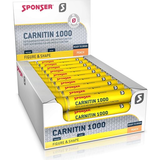 Sponser® Sport Food L-karnitin 1000 Peach - 30 x 25 ml