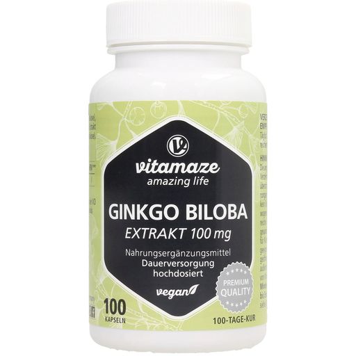 Vitamaze Ginkgo Biloba - 100 Kapseln
