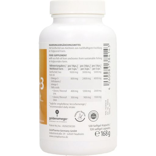 ZeinPharma Omega-3 Gold Cardio Edition - 120 cápsulas