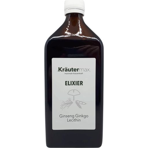 Kräutermax Elixir de Ginseng, Ginkgo y Lecitina - 500 ml