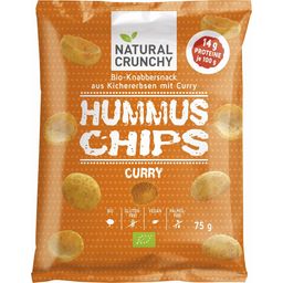 NATURAL CRUNCHY Bio Hummus Chips - Curry - 75 g