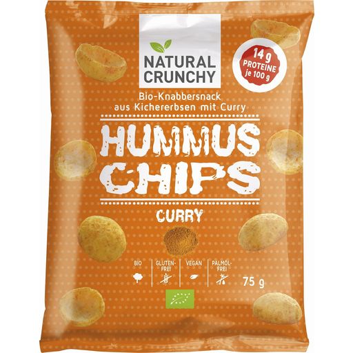NATURAL CRUNCHY Hummus Chips Curry Ekologisk - 75 g