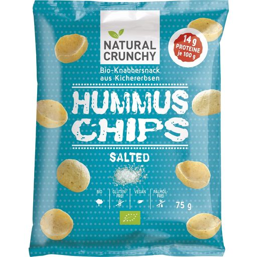NATURAL CRUNCHY Organic Salted Hummus Chips - 75 g