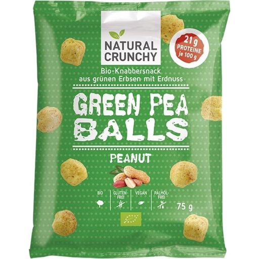 NATURAL CRUNCHY Green Pea Balls Peanut Ekologisk - 75 g