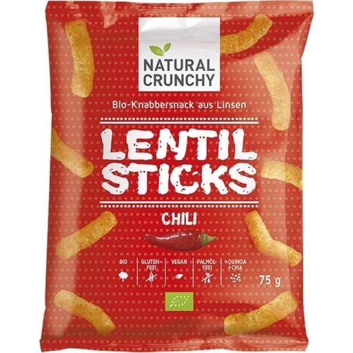 NATURAL CRUNCHY Lentil Sticks Chili Bio - 75 g