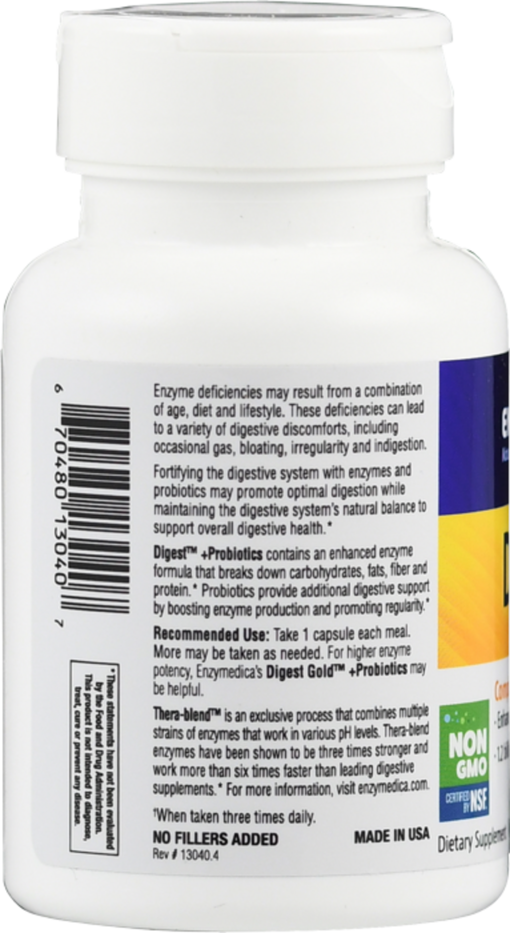 Enzymedica Digest + Probiotics - 30 Cápsulas vegetais
