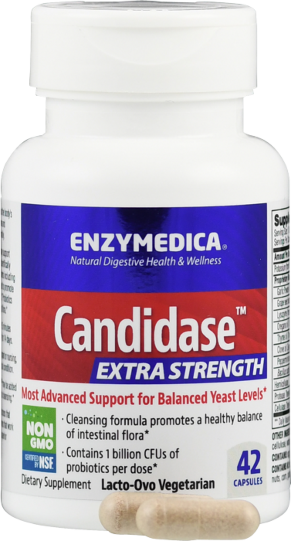 Enzymedica Candidase Extra Strength - 42 veg. kapslar