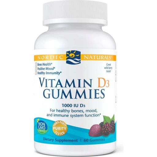 Nordic Naturals Vitamin D3 Gummies - 60 chewable tablets