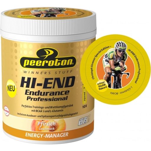 HI-END Endurance Energy Drink Professional Perzik - 600 g