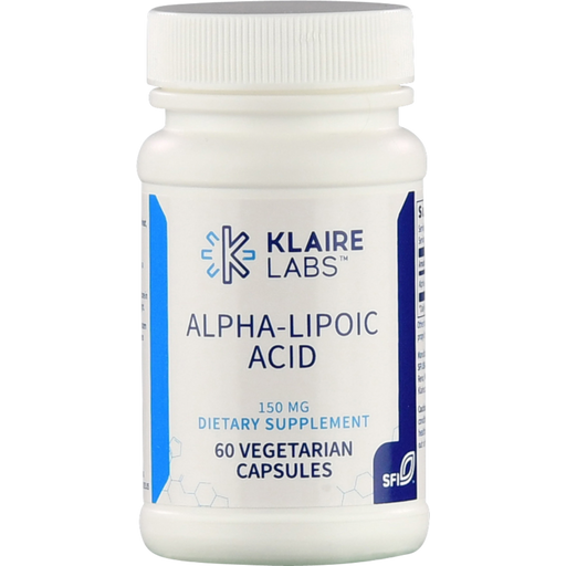 Klaire Labs Acide Alpha-Lipoïque, 150 mg - 60 gélules veg.