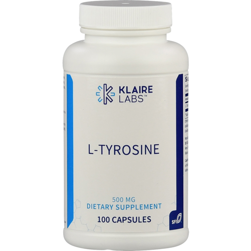 Klaire Labs L-Tyrosine, 500 mg - 100 capsule veg.