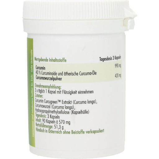 anatis Naturprodukte Curcumin - Curcugreen - 90 капсули