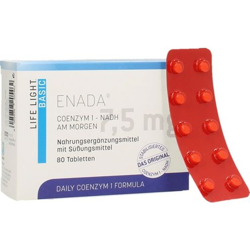 Life Light ENADA Coenzym1 - N.A.D.H 7,5mg - 80 tablettia