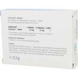 Life Light ENADA Coenzym1 - N.A.D.H 7,5 mg - 80 Comprimidos