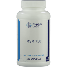 Klaire Labs MSM 750 - 100 veg. capsules