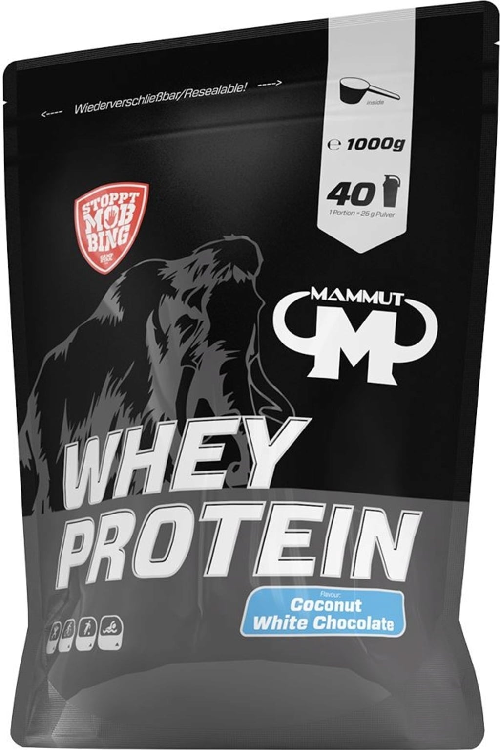 Mammut Whey Protein 1000 g - Kokos-Weiße Schokolade