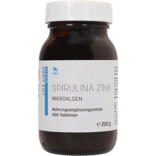 Life Light Spirulina + zinok (bez kvasníc) - 500 tabliet