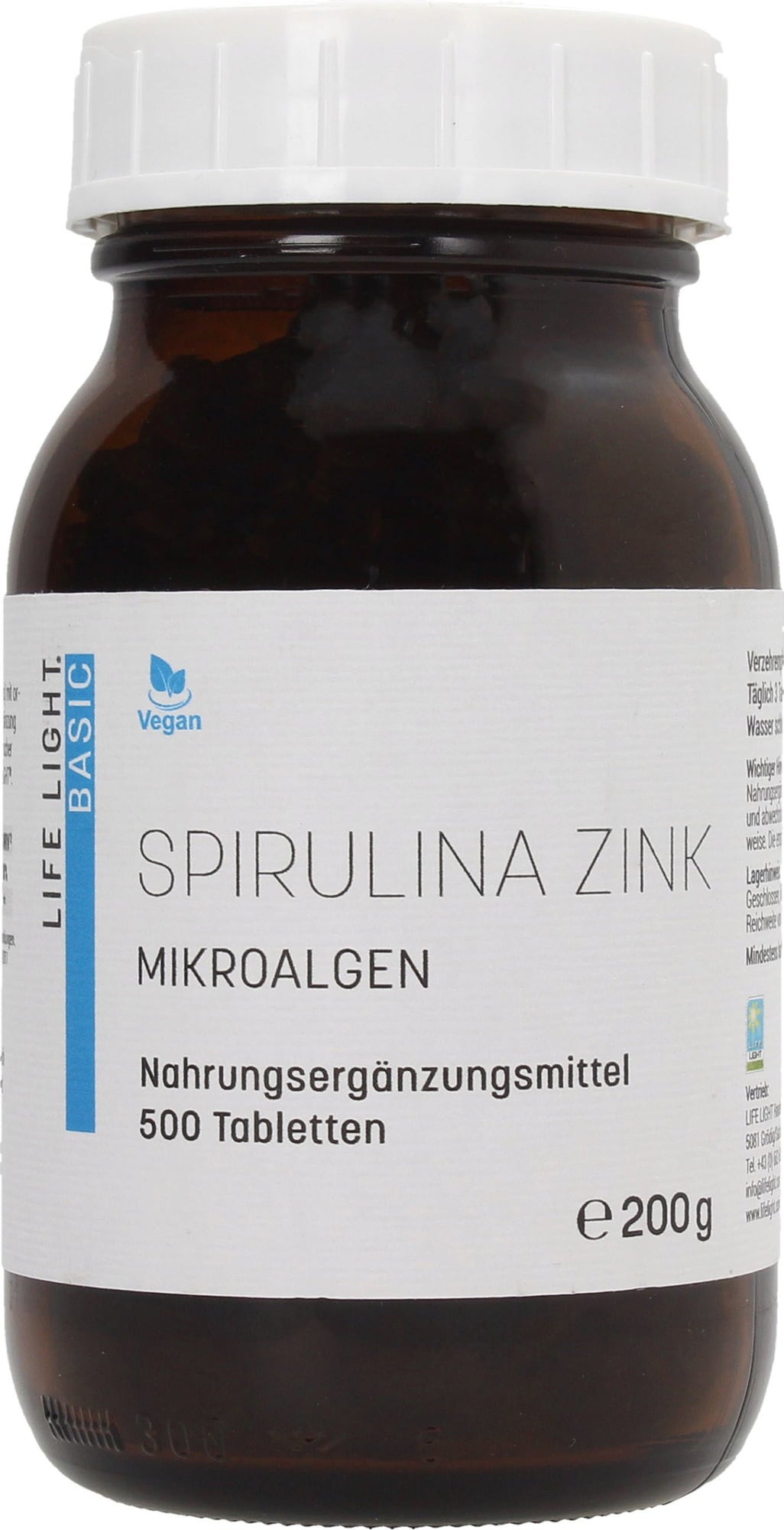 Life Light Zink Spirulina, Jästfri