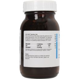 Life Light Zinco Spirulina, sem fermento - 500 Comprimidos
