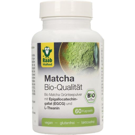 Raab Vitalfood Organic Matcha Green Tea Capsules - 60 capsules