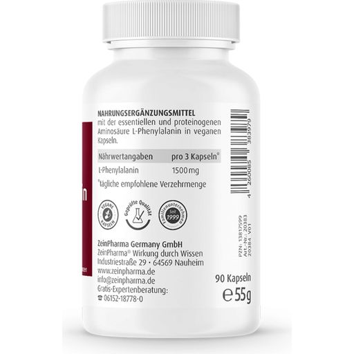L-fenyylialaniini 500 mg - 90 kapselia