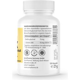 Sinkkiglysinaatti 15 mg - 120 kapselia