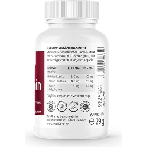 ZeinPharma L-teanin Natural 250 mg - 90 kaps.