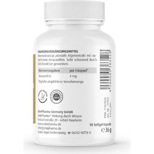 ZeinPharma Astaxanthin 4 mg - 90 Kapseln
