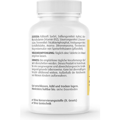 ZeinPharma Vitamine B12 Zuigtabletten 500 μg - 60 Zuigtabletten