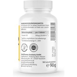 B12-vitamiini 500 μg - 60 imeskelytablettia