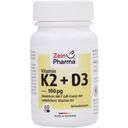 ZeinPharma Vitamines K2 + D3 - 100 mcg - 60 gélules